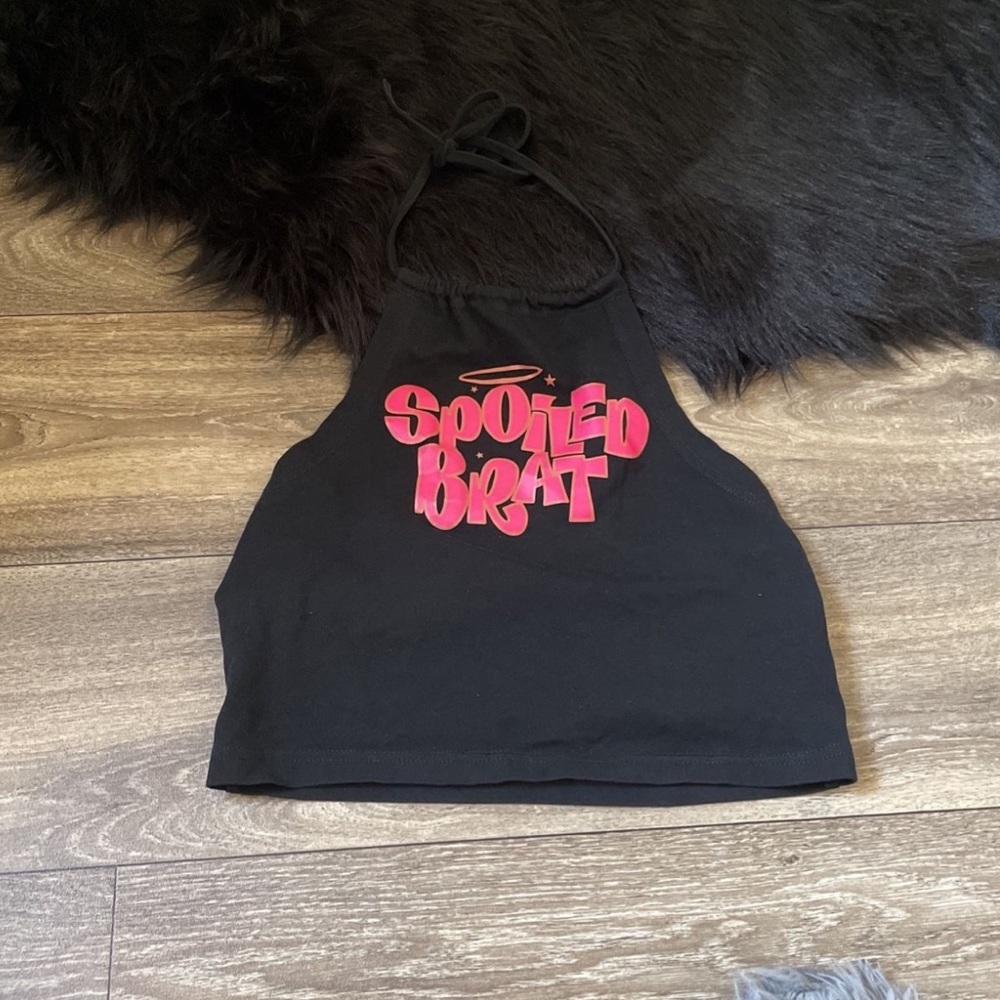 “Spoiled Brat” Halter Crop